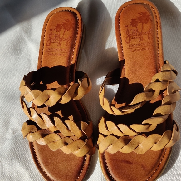 Jellypop Shoes - New Jellypop LA sandals cognac 7M slip on